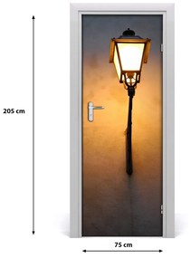 Rivestimento Per Porta Vecchio lampione di strada 75x205 cm