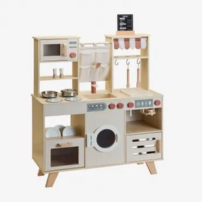 Cucina In Legno Nannar Kids Marrone Legno Naturale - Sklum
