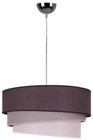 Duolla - Lampadario a sospensione con filo TRIO 1xE27/40W/230V diametro 45 cm antracite/grigio/bianco