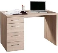 Scrivania Moderna Legno Ufficio Studio Pc Cameretta Rovere 4 Cassetti Composad