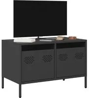 Mobile TV Nero 68x39x43,5cm in Acciaio Laminato a Freddo 851232