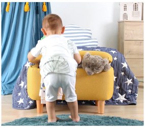 Pouf giallo per bambini Moouv - Artie