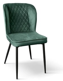 KINSLEE - sedia di design moderno in velluto