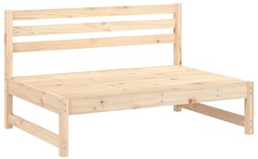 Set salotto da giardino 5 pz in legno massello di pino