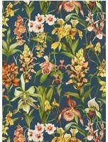 Harlequin Carta da parati Kalina - Midnight/ Baked Terracotta/ Nectar