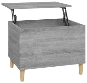 Tavolino salotto grigio sonoma 60x44,5x45 cm legno multistrato