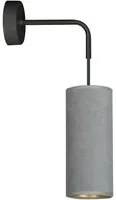 Lampada a Parete Bente, Grigio, Acciaio, 10x40x18 cm, EPIKASA