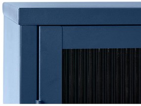 Vetrina in metallo blu Bronco, altezza 140 cm - Unique Furniture