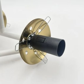 Brilagi - Lampadario a montaggio superficiale MALIVA 3xE14/15W/230V dorato/bianco