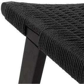 Poltrona nera con intreccio Carson - Actona