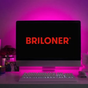 Brilo - LED RGB Striscia dimmerabile 6,6m LED/6W/USB + +TC