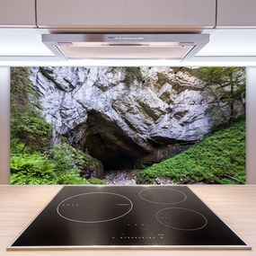 Pannello rivestimento parete cucina Grotta di montagna della natura 120x60 cm