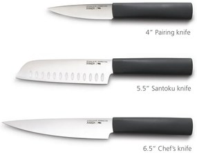 Set di 3 taglieri e coltelli con supporto Nest Plus - Joseph Joseph