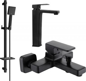 Mexen Cetus DQ45 set da bagno, nero - 744313DQ45-70