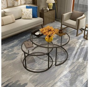 SET 2x Tavolino BELARUS  nero