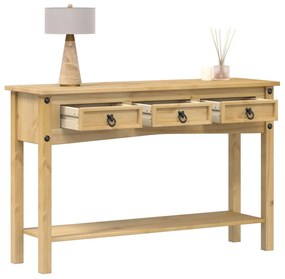 Tavolino Consolle Corona 114x34,5x73 Cm Legno Massello Di Pino /