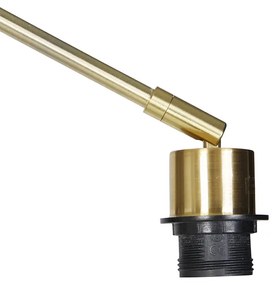 Lampada da terra moderna regolabile oro - Editor