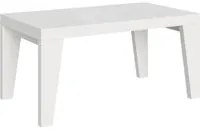 Tavolo da Pranzo Naxy 160x90 Allungabile fino a 264 cm in Nobilitato Colore: Bianco Frassinato