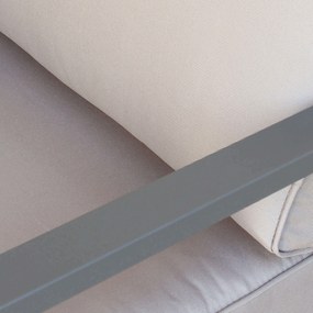 AULUS - salotto da giardino in alluminio 5 posti