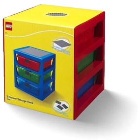 Organizzatore rosso con 3 cassetti Storage - LEGO®