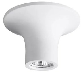 Plafoniera LED GU10 e GU5.3 in Gesso Pitturabile Rotonda Ø167x130mm Base GU10