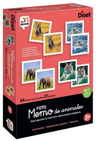 Gioco Educativo Diset Memo Photo Animales 54 Pezzi