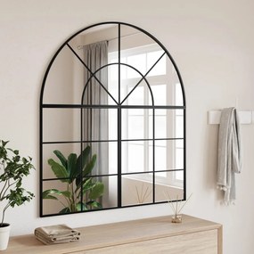 Specchio Da Parete Nero 100x110 Cm Arco İn Ferro /