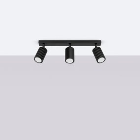 Sollux SL.1581 - Faretto KARBON 3xGU10/10W/230V nero