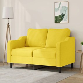 Divano A 2 Posti Giallo Chiaro 120 Cm İn Tessuto /