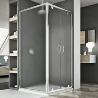 Box Doccia 90x90 AP. 90 CM H185 stampato C mod. Sintesi Duo 2 Ante