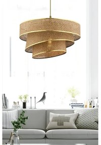 Lampadario a sospensione COUPER 1xE27/60W/230V marrone/oro