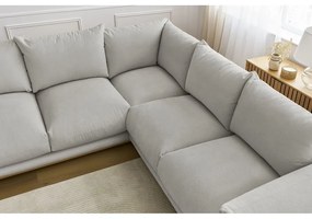 Divano angolare in grigio chiaro Ernest – Bobochic Paris