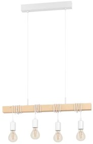 Eglo 43704 - Lampadario a sospensione con cavo TOWNSHEND 4xE27/60W/230V