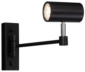 Shilo 2209 - Lampada da muro FUSSA 1xGU10/15W/230V nera