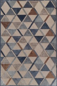 Tappeto Farashe geometrico in viscosa multicolore, L 230 x L 160 cm