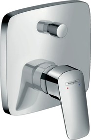 Set Esterno Miscelatore doccia Monocomando senza parte Incasso cromo Hansgrohe Logis 71405000