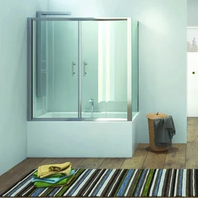 Kamalu - Box per vasca da bagno 160x80cm KV05