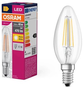 Lampadina LED FILAMENT B40 E14/4W/230V 2700K - Osram