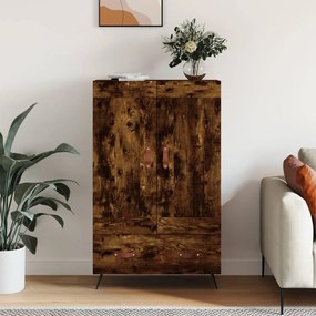 Credenza Rovere Fumo 69,5x31x115 Cm İn Legno Multistrato /