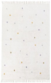 Tappeto cotone bianco sporco 140 x 200 cm ASTAF Beliani