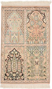 Cashmere Silk Tappeto 60 x 100 (Indian) Annodato A Mano