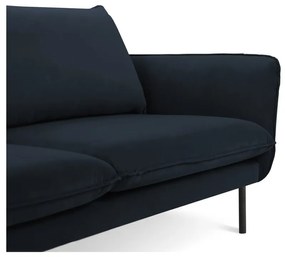 Divano in velluto blu scuro 230 cm Vienna - Cosmopolitan Design