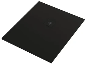 Piatto doccia SENSEA in composito minerale di resina gelificata Remix V3 nero L 80 x L 100 x H 2.4 cm opaco