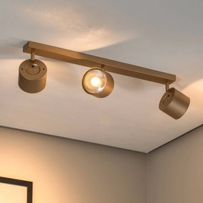 Argon Faretto da soffitto Chloe orientabile a 3 luci, oro