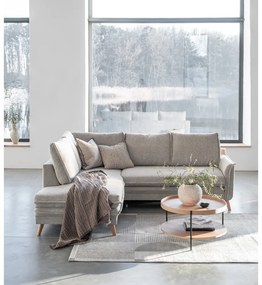 Divano letto angolare beige (angolo sinistro) Charming Charlie - Miuform