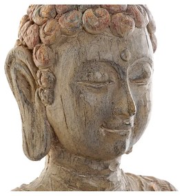 Statua Decorativa DKD Home Decor Grigio Buddha Resina (27,5 x 20 x 51,5 cm)