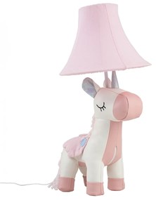 Lampada da tavolo per bambini Unicorno Rosa con LED - Elsa