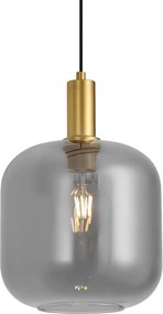 Lampada a sospensione di design in ottone con vetro fumé per sistema a binario monofase - Iconic Zuzanna