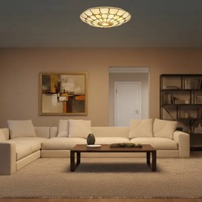 Brilagi - Plafoniera in stile Tiffany con vetri colorati DORAN 2xE27/60W/230V