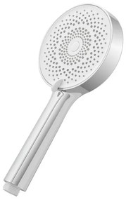 Doccetta tonda moderna 26cm cromo a tre getti in ABS anticalcare Hidra